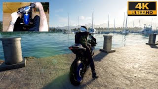 The Crew 2 - YAMAHA YZR-M1 - Test Drive with THRUSTMASTER FREESTYLER BIKE HANDLEBAR - 1080p60FPS screenshot 1