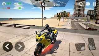 Ultimate Motorcycle Simulator #2 - New Yellow Sportbike - Android Gameplay FHD screenshot 3