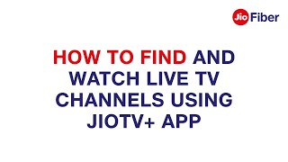 How to Find and Watch Live TV Channels using JioTV+ App - Reliance Jio screenshot 1