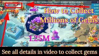 How to Collect Millions Gems in LORDS MOBILE see all details in video #lordsmobile #lordmobile screenshot 2